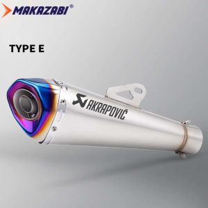 51mm Motorcycle Exhaust Muffler Canister Power Pipe With DB killer Stainless Steel For R1 R3 R6 Nmax Tmax CBR300 500 Z400 MT07 QJmoto CFmoto 800mt 650NK 450sr 400NK etc