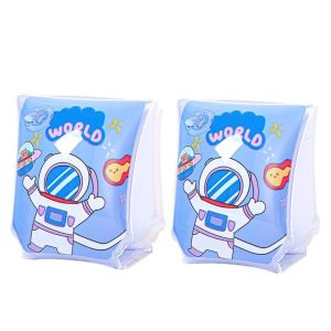 BLACKON Simple Style Astronauts Ins Kids Adult Thicken Training Equipment Inflatable PVC Children Pool Swim Floats Sleeves Buoy Armbands Swimming Inflatable Arm Rings Swimming Pool Arm Float