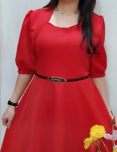JESS Dress Scuba Dress Wanita Dress Pesta Dress Korea