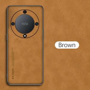 Honor X9d 5G Leather Texture Phone Case Sheepskin Leather Casing For Honor X9d X 9d HonorX9d 5G HonorX9d X9c X 9 d X9d Smart 2025 Lens Protection Fashion Shockproof Back Cover ﻿