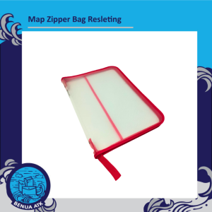 Dataflex Map Plastik Zipper Bag / Tas Resleting 2 Handle Folio / F4