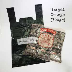 1 BALL TARGET ORANGE PINK Kantong Plastik Hitam Uk 28 28x48 berat 300gram Kantong Kresek Hitam Tipis Ekonomis Target Orange GROSIR