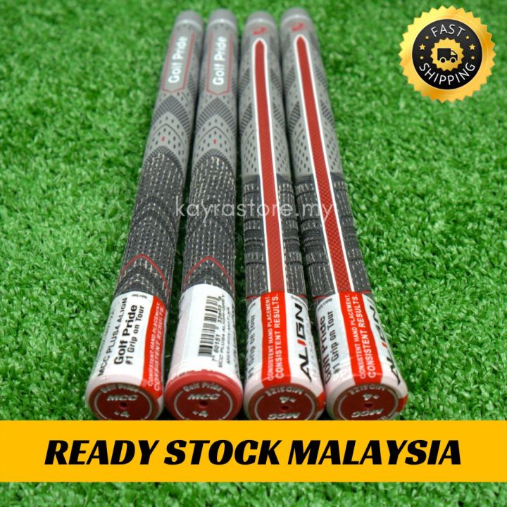 READY STOCK Golf Iron Wood Driver Grip Golf Pride MCC PLUS 4 ALIGN Grey