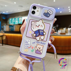 CL Case casing Slingcase Slide Kamera Karakter Tali Lanyard Sling Karakter SS197 Casing Oppo A37 neo 9 F1s A59 A3s A5s A7 A11k A12 Oppo A9 2020 A5 2020 A31 A8 A52 A92 A53 Oppo A33 2020 Oppo Reno 4 Oppo A15 A15S A54