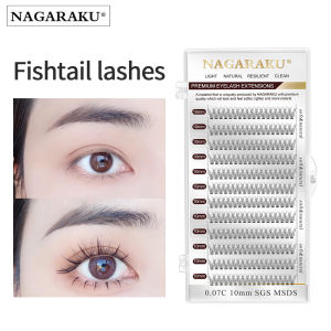 NAGARAKU Fish Tail Cluster Eyelash Eyelashes DIY Individual Lashes False Eyelashes Volume Soft Natural self grating lashes