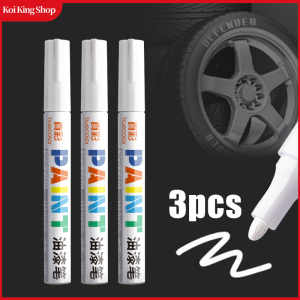 3pcs/12pcs White Paint Pens Paint Markers Waterproof Car Tire Oil-Based Paint Pen Set Quick Dry and Permanent