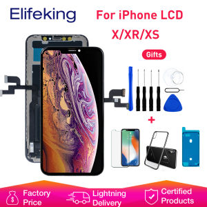 OLED LCD Display For iPhone X XR XS XS MAX Touch Screen Replacement Digitizer Assembly with Tempered glass + Protector + Waterproof sticker +Tools