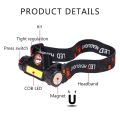 Multifunctional Waterproof  LED Headlamp XPE + COB USB Rechargeable Headlight Head Torch Head Lamp. 