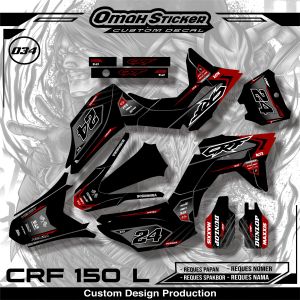 Decal Crf 150L Fullbody Stiker Sticker Motor CRF 150 L .ADT.034