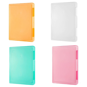 Rõ ràng satationery tập tin lưu trữ hộp nhựa tập tài liệu giấy tài liệu trường hợp bàn làm việc tổ chức container cho trường học văn phòng