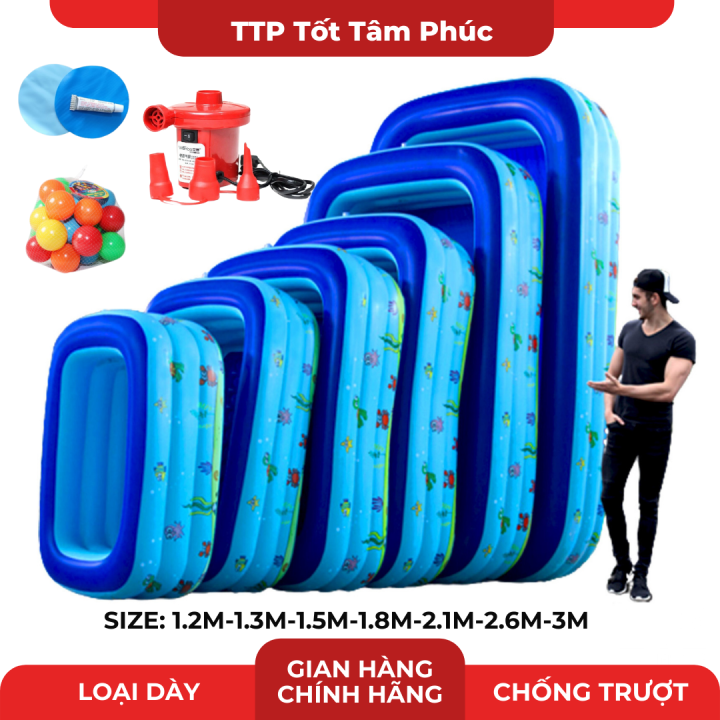 Bể Bơi Cho Bé, Bể Bơi Phao Cho Bé 1m5, Hồ Bơi Phao Chống Trơn Trượt, Có ...