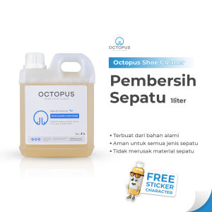 Octopus Shoe Cleaner Cairan Pembersih Sepatu 1 Liter | Pembersih sepatu putih warna Sneaker Cleaner Perawatan Sepatu SC1LOCT