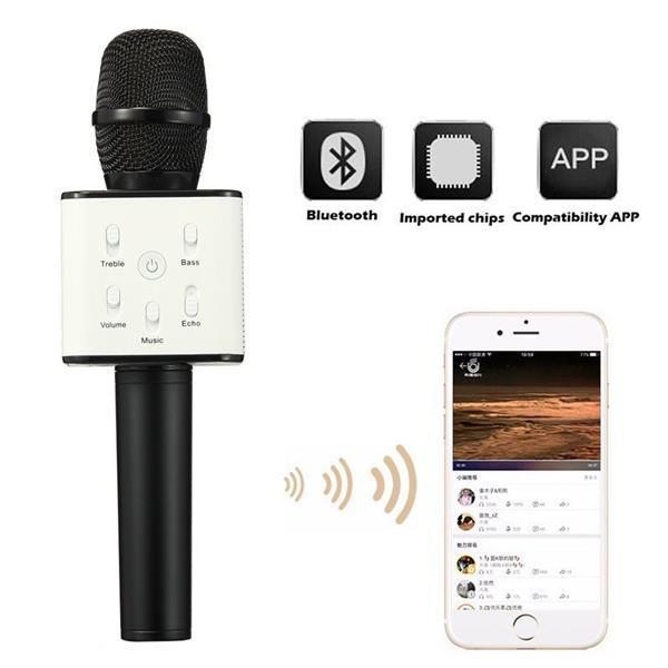 Q7 Portable Rechargeable Wireless Bluetooth Speaker Microphone Mic