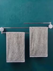 [OKLIFE®]Wall Mount Double Towel Bar 180° Rotatable Swivel Stainless Steel Towel Rack for Bathroom Organizer