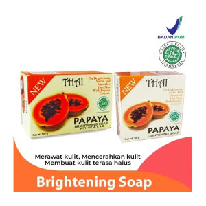 Sabun Mandi Jerawat Thai Pepaya Brightening Soap 130g