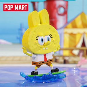 POPMART LABUBU The Monsters x Spongebob Series Figures pop mart blind collection action figure decorative gift