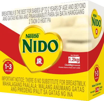 NIDO Junior Powdered Milk Supplement For Children 1-3 Years Old 1.2kg