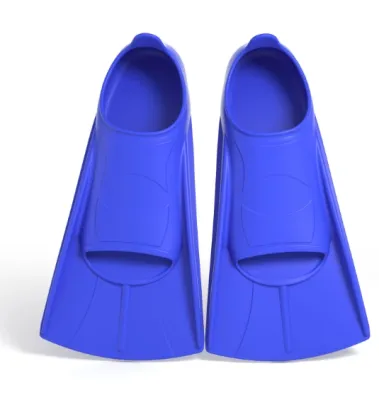 Swim Training Fins Comfortable Silicone Lap Swimming Short Blade Floating Flippers for Kids Adult Men Women Build Leg Strength