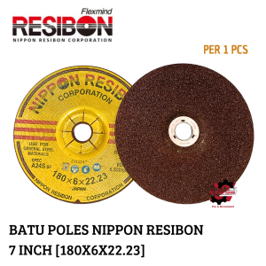 1 PCS BATU GERINDA POLES 7" INCH NIPPON RESIBON POLES A24S 180X6X22