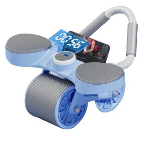 Abdominal Roller Abdominal Wheel Automatic Rebound Exercise Abdominal Muscle Core Roller Wheel Triangular Structure Exercise Body Wheel With Elbow Support For Gym