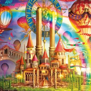 1000pcs/set Paper Puzzles Scenery Puzzle for Children Adult Pressure Relief Toys