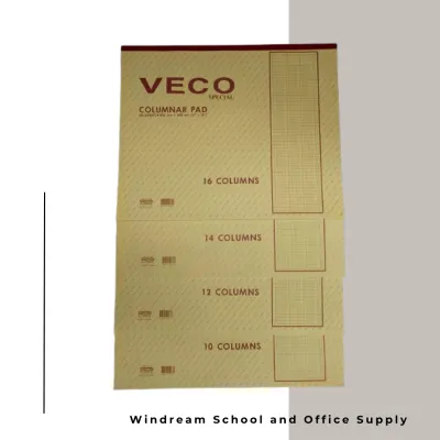 Veco Accounting Columnar Pad 17x14 (10 12 14 16 cols)