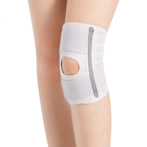 Adjustable Knee Brace with Side Stabilizers Patella Support Elastic Knees Sleeve for Men Women Sports Injury Recovery