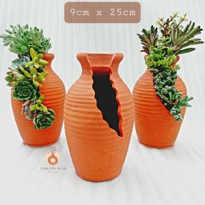 Chậu đất nung - Bình hoa 925 miệng chậu 9cm chiều cao 25cm