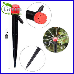 Combo 10 Que Cắm Tưới Gốc Nhỏ Giọt 8 Tia Màu Đỏ