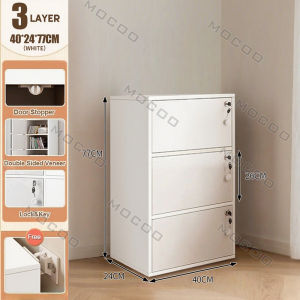 MOCOO 4/5 layer cabinet organizer Wood Locker Bookcase for Home Furniture Practical Cabinet Bookcase Bookshelf