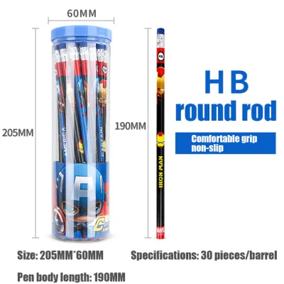 【Big savings】 30pcs/set Pencil Spiderman Frozen Princess School Supplies Kawaii Papeleria Captain America Stationery Store Pen