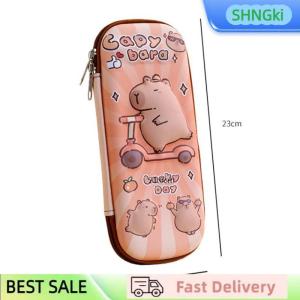 SHNGki 3D Capybara Pencil Case Drop Resistant Waterproof Student School Supplies Large Capacity Multifunctiona Pen Pouch Stationery