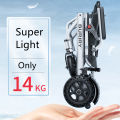 BURIRY Electric Wheelchair Medical Wheelchair Full Alloy 14KG Portable 6Ah Lithium Battery 360Watts 10Km Endurance. 