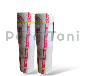 Plastik Mulsa Hitam Perak 8 kg Cap Wortel Merah lebar 60 cm