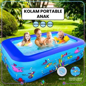 BF-M327 Mainan Anak Kolam Renang Karet Ocean Dasar Gelembung / Kolam Renang Keluarga Baby Bathtub Kolam Mandi Bayi Swimming Pool