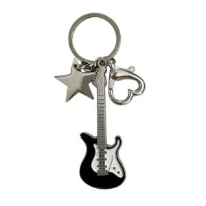 Handmade Love Keychain Sweet Romantic Pentagram Star Guitar Pendant Keychain Gift to his girlfriend Y2k Handbag Charm