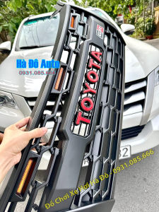 Grille Front Bumper Toyota Fortuner 2017/2020 High-Quality Thai Import - Black Chrome Finish