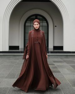 COD Haneen Abaya BUSUI Ceruty Mutiara Gamis Wanita Terbaru 2024 Dress Kondangan Dewasa Mewah Viral