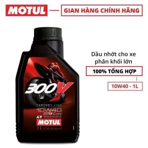 Dầu nhớt xe máy MOTUL 300V FACTORY LINE ROAD RACING 10W40 1L xe phân khối lớn