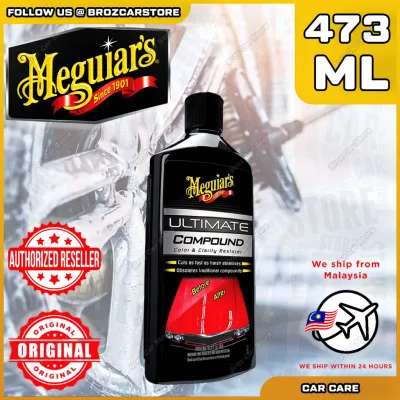 🫧 Meguiars Ultimate Compound Restore Color Clarity No Scratch Oxidation Car Care | Cleaning Kit Cloth Brush