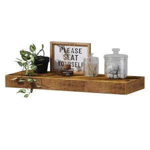 FLOATING SHELF (MAKAPAL) | WITH HIDDEN BRACKET FREE INCLUSION| SOLID WOOD