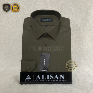 Kemeja ALISAN Polos Slimfit Lengan PANJANG