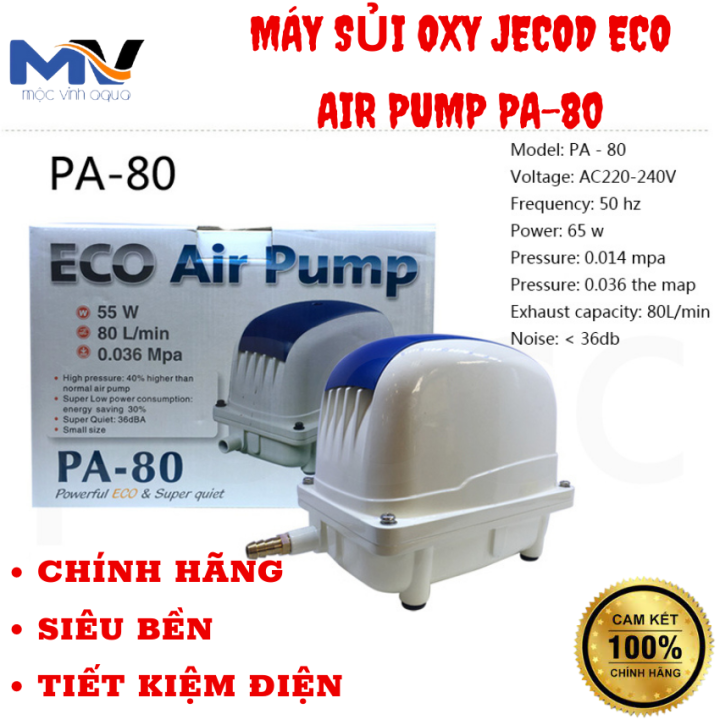 MÁY SỦI OXY JECOD ECO AIR PUMP PA-80 CHÍNH HÃNG, SIÊU BỀN VÀ TIẾT KIỆM ...