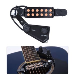 12-HOLE GUITAR PICKUP กีต้าร์โปร่ง ปิ๊กอัพกีตาร์โปร่ง ปิ๊กอัพกีต้าร์โปร่ง ปรับระดับเสียงได้ ปิ๊กอัพกีตาร์โปร่ง ปิ๊กอัพกี