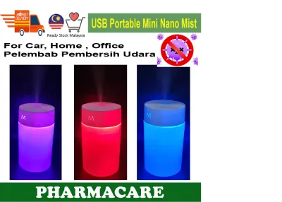 USB Portable Mini Nano Mist for Car office home Disinfectant Mist -Pelembab Pembersih Udara-Ready Stock