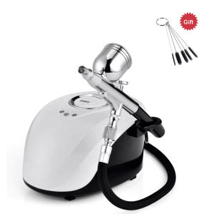 Multi-function Water Oxygen Injection Airbrush Kit With Compressor For Face Makeup Nano Hydration Essence Introduction Home Salon Beauty Tool