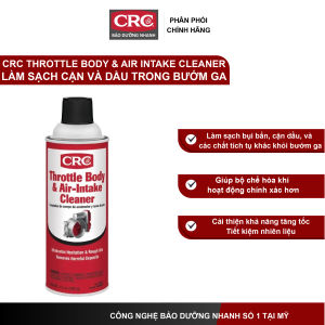 Bình xịt vệ sinh van bướm ga CRC THROTTLE BODY & AIR- INTAKE Cleaner