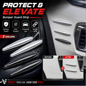 Carbon Fiber Bumper Protector Anti Scratch Bumper Guard Car Styling Decorative Strip Front Rear Bumper Trim