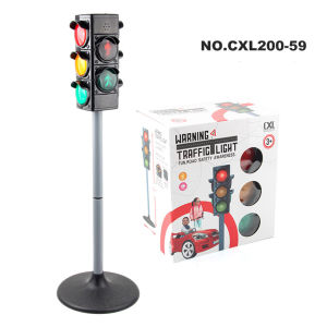 【Malaysia shipped in 24hours】1 Set Simulation Traffic Lights Toy Traffic Safety Signs Model Scenes Science Education Toys