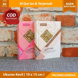 COD/Bayar Ditempat Al Quran Terjemah Aisyah Ukuran A6 [ 10x15 cm ] Mushaf Milenial Terjemah DEPAG khat Utsman Thaha  100% ORIGINAL